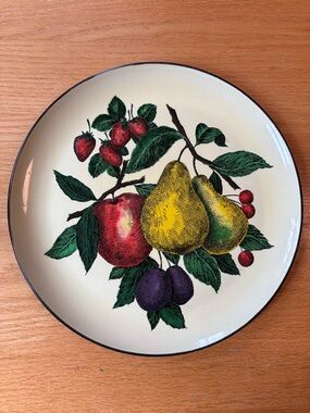 Vintage Lacquered Round Tray (Japan)